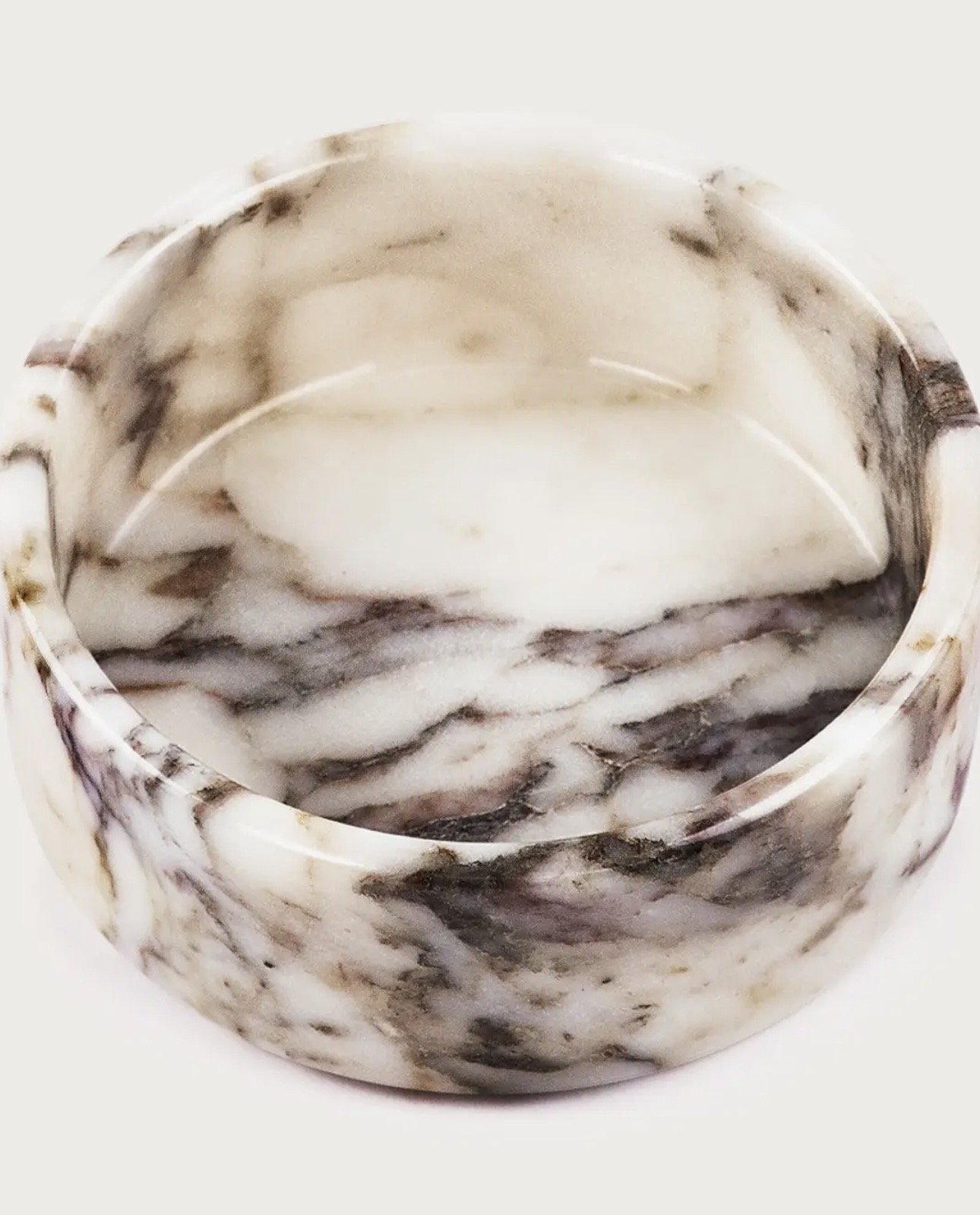 Calacatta Viola Marble Pet Bowl