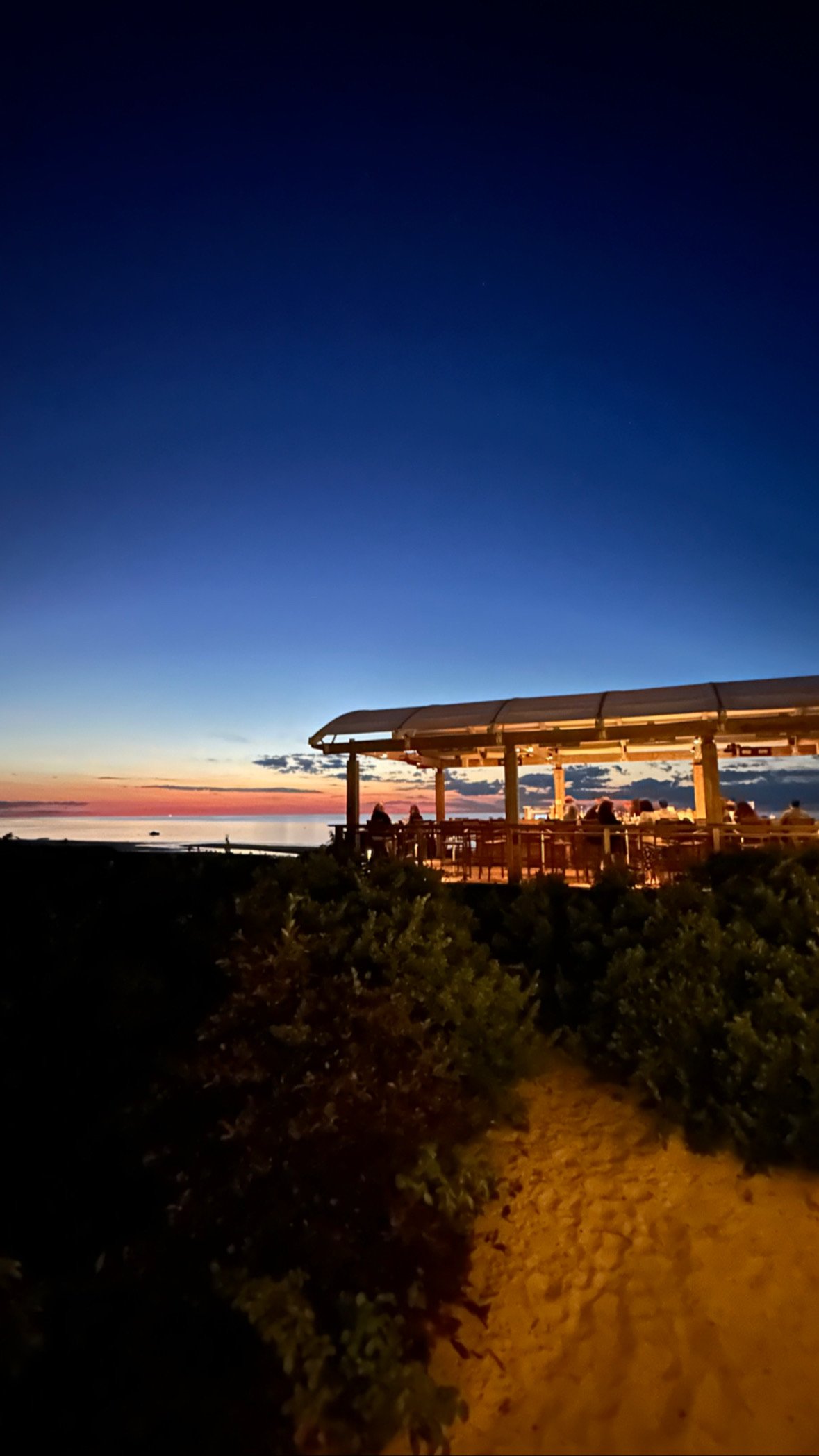 Ocean Edge Resort Beach Bar late summer sunset