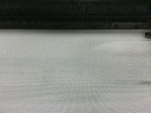 Close-up of plain weave woven fabric