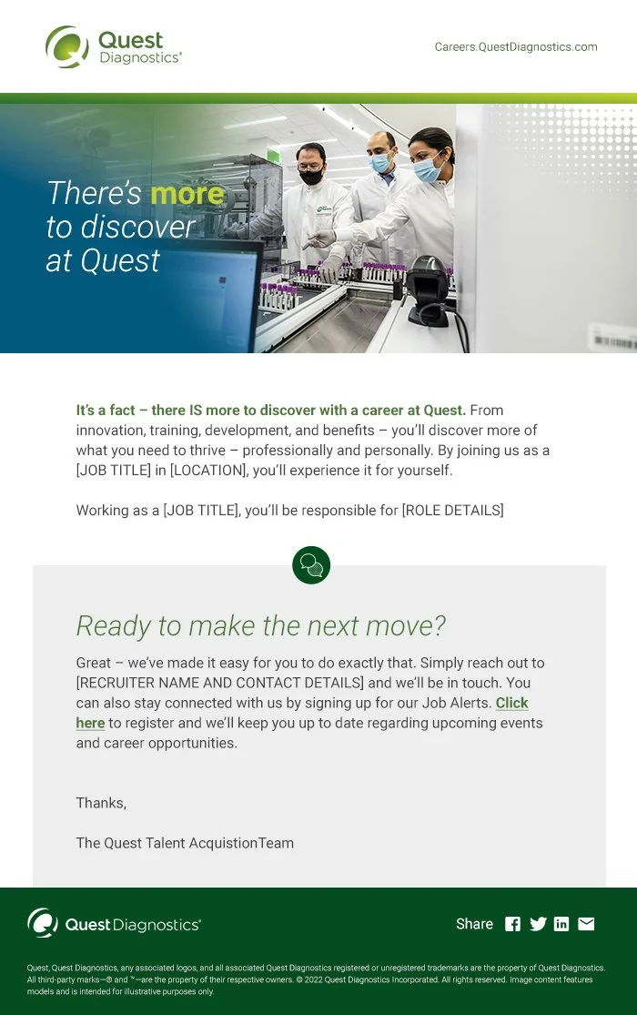 Quest email template