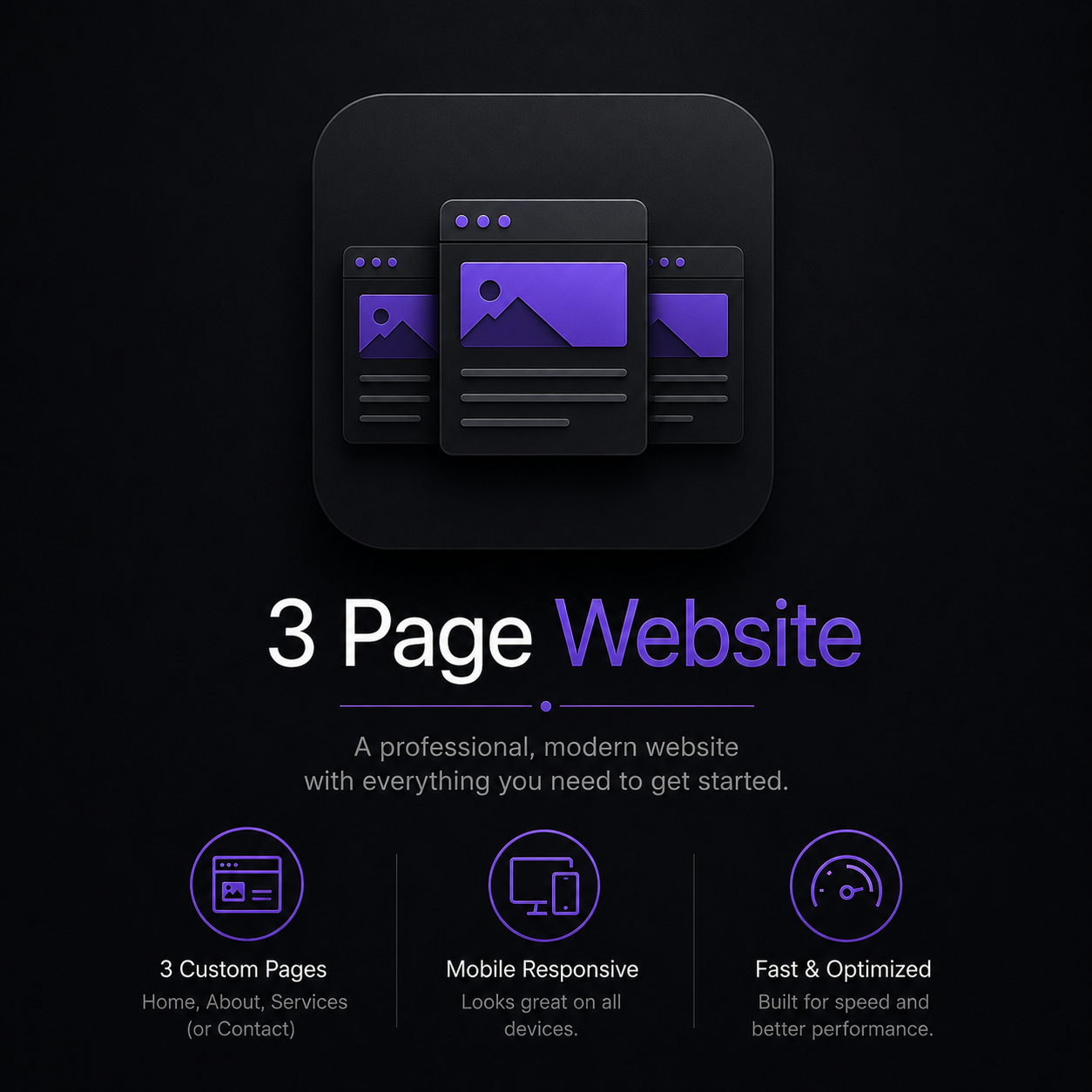 Starter Site (Up To 3 Pages)