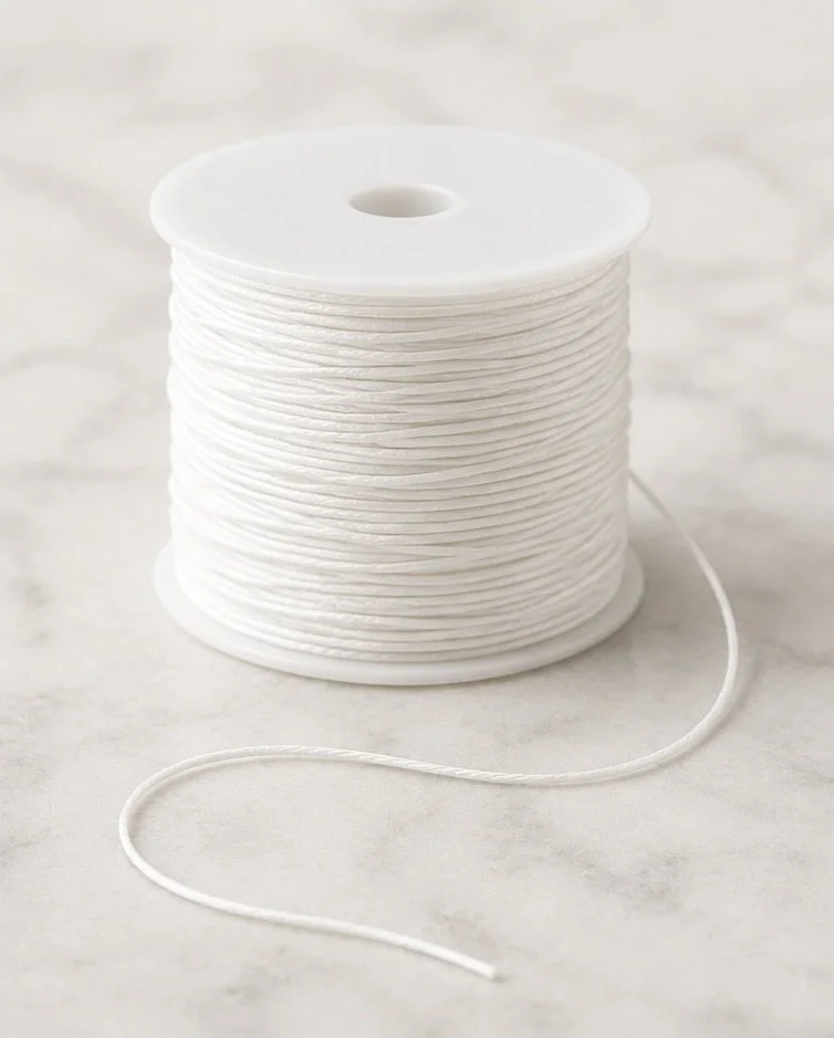 5 mm white cord for bracelet making