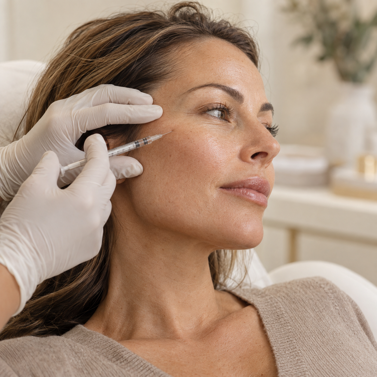 Dermal filler treatment for natural facial rejuvenation