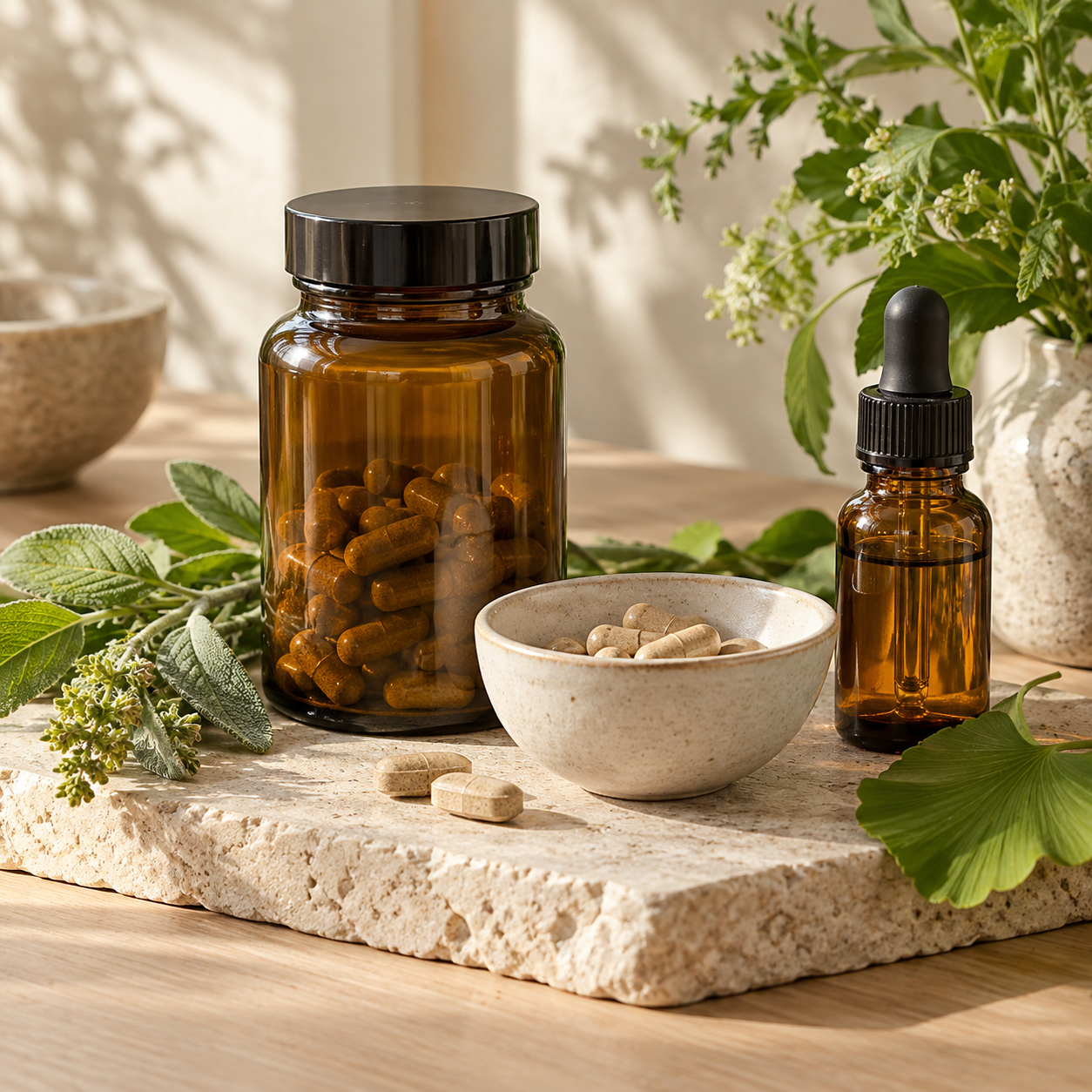 Personalized nutraceutical supplements and botanical medicine support