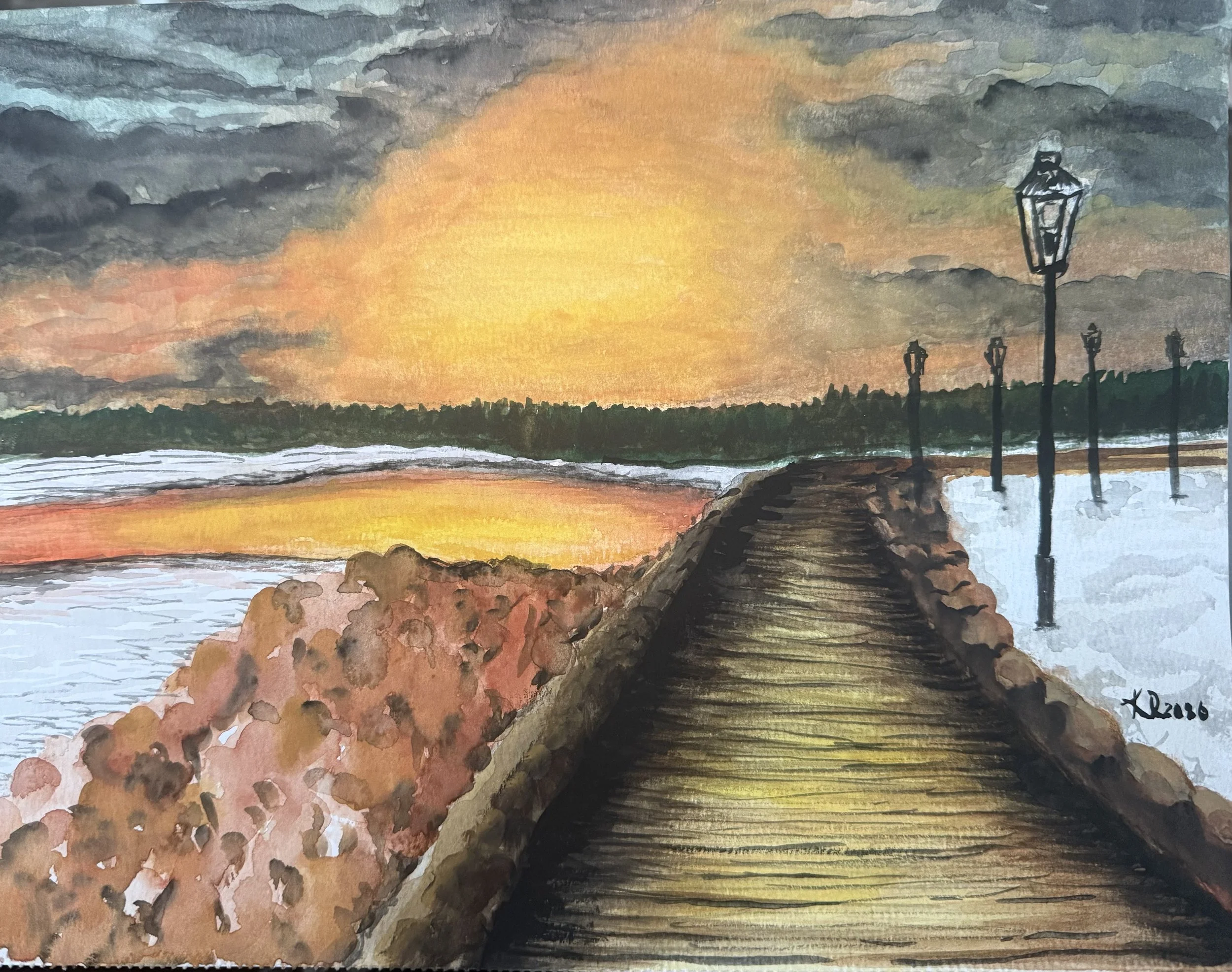 Charlottetown Boardwalk at Sunset