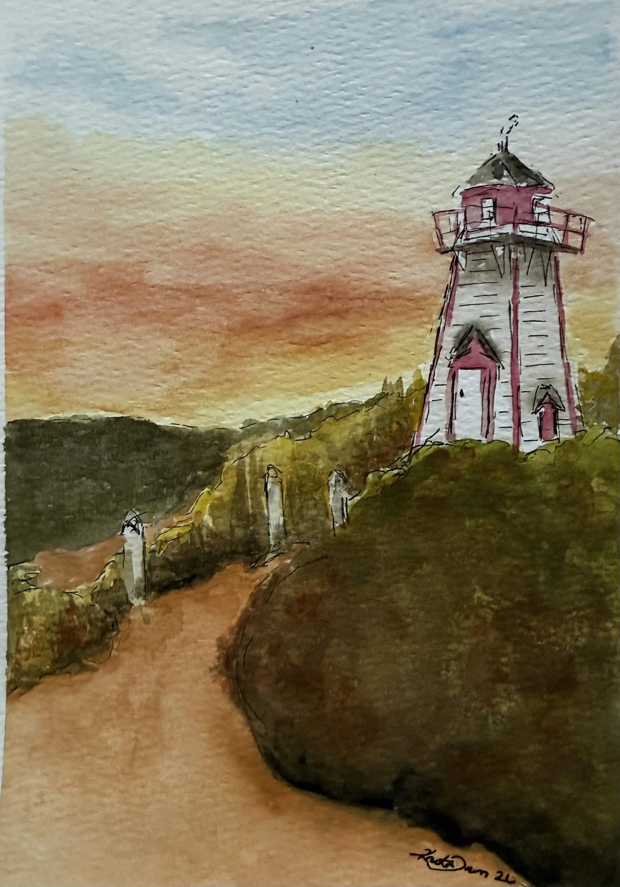 Sunset and a Lighthouse