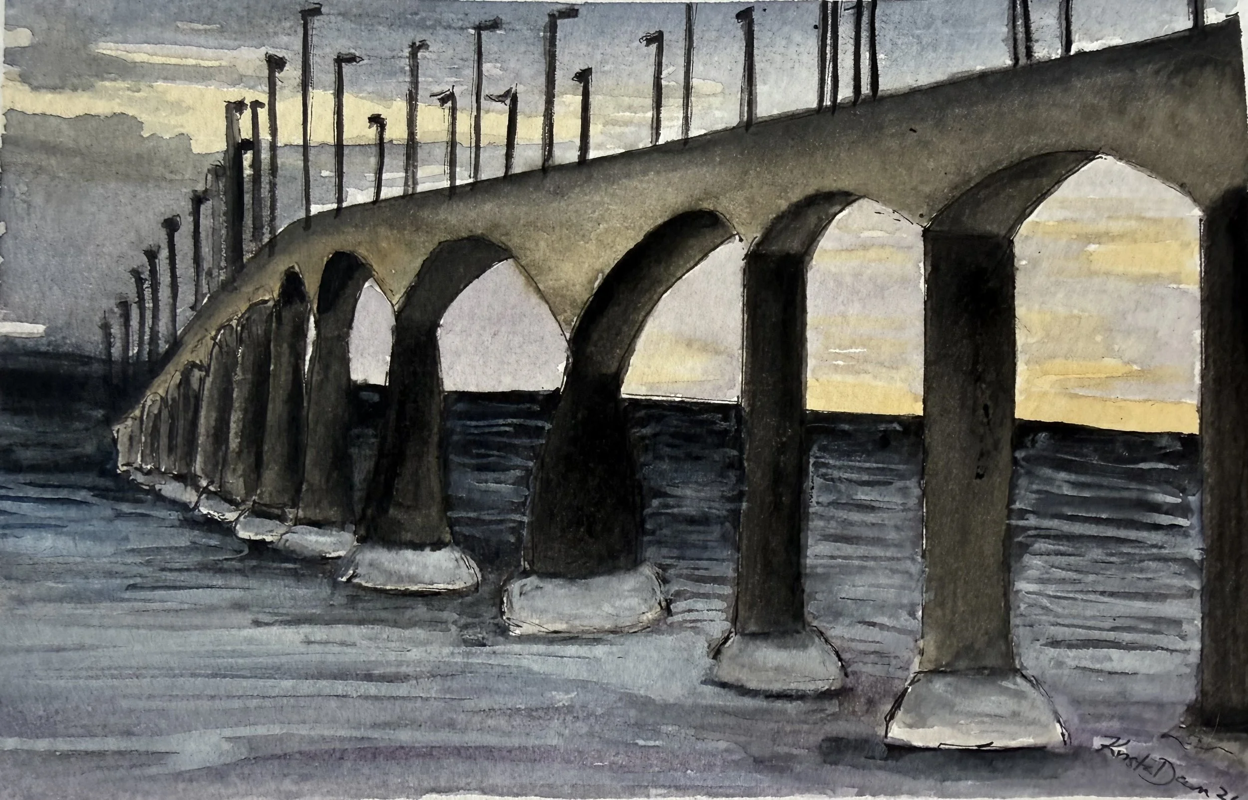 Confederation Bridge at Moonlight