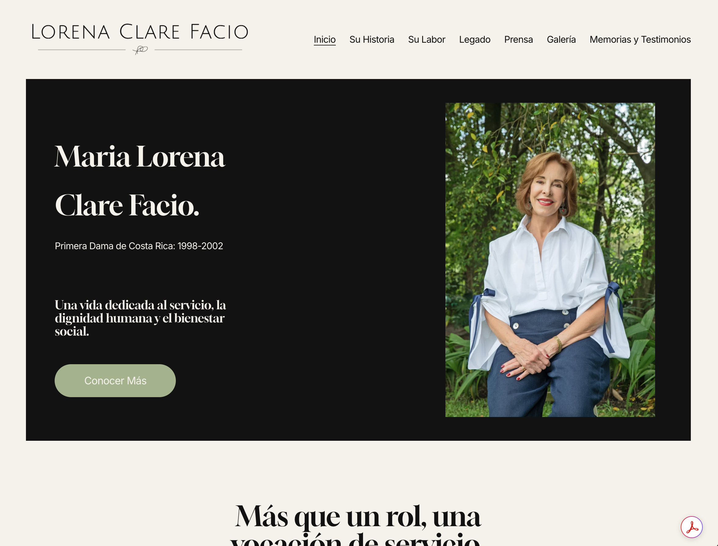 Lorena Clare Primera Dama