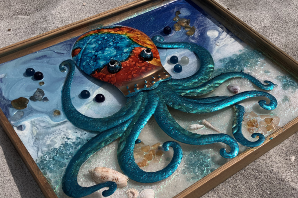 Squid Custom Resin Artwork