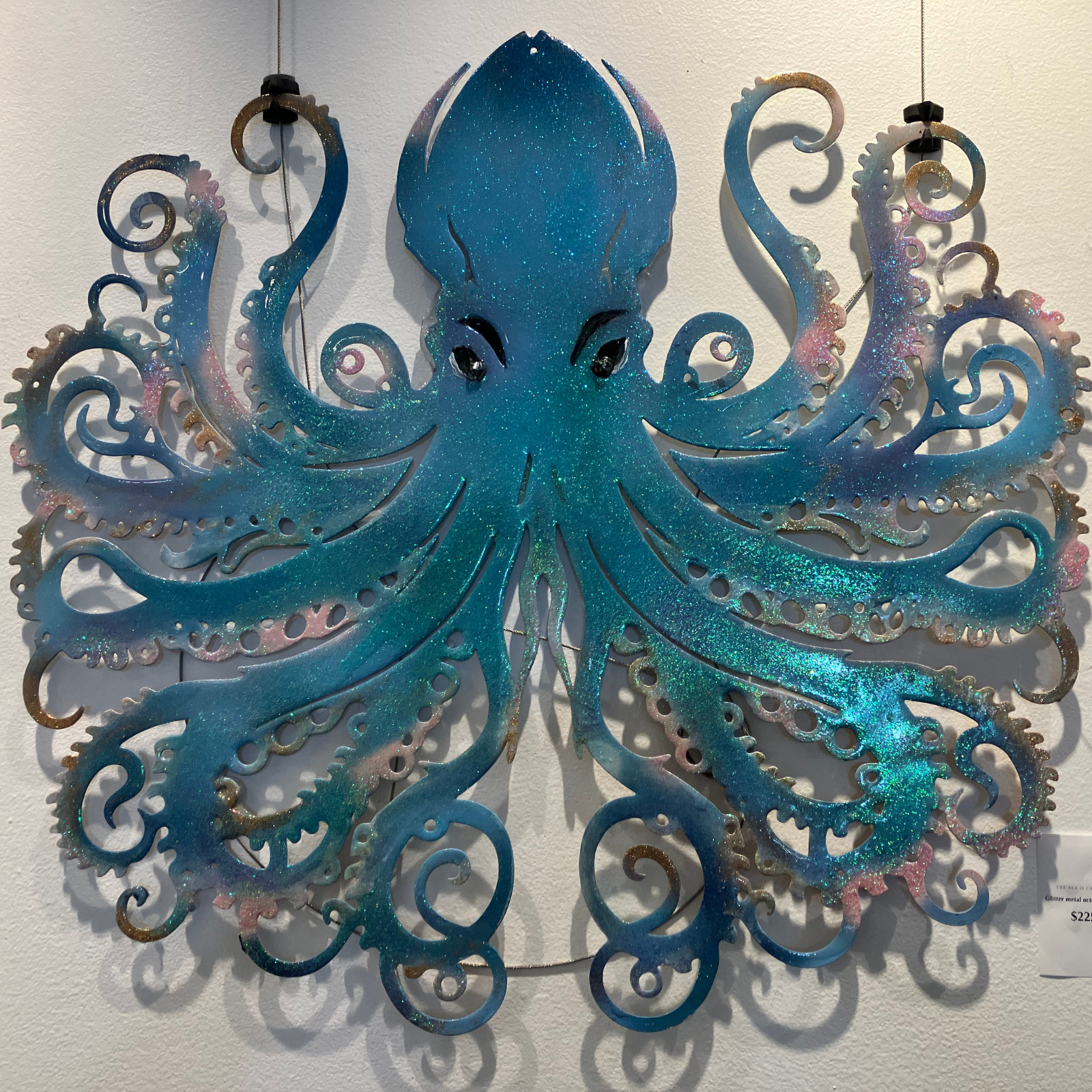 Glitter Octopus in Resin Art