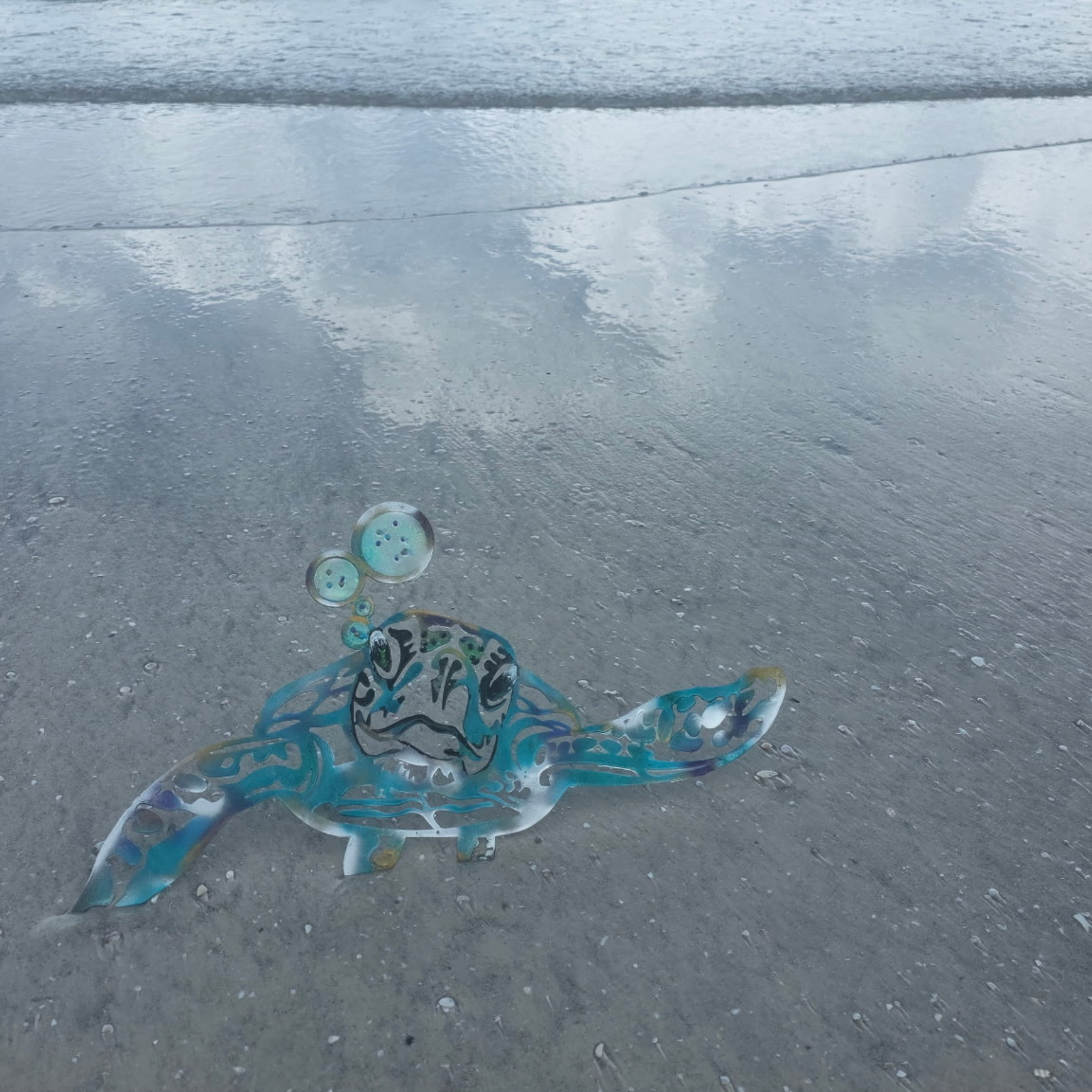Sea Turtle by the Water Resin Art.png