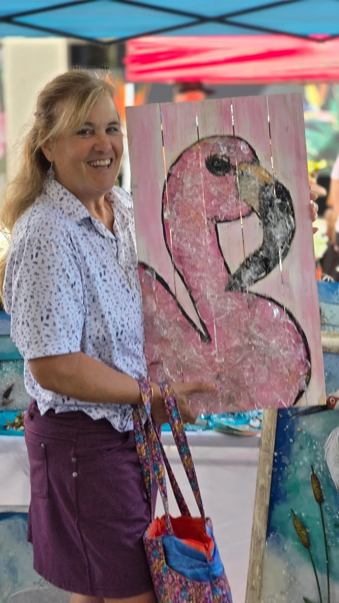 Happy Customer from The Sea is Cauleen with Resin Artwork