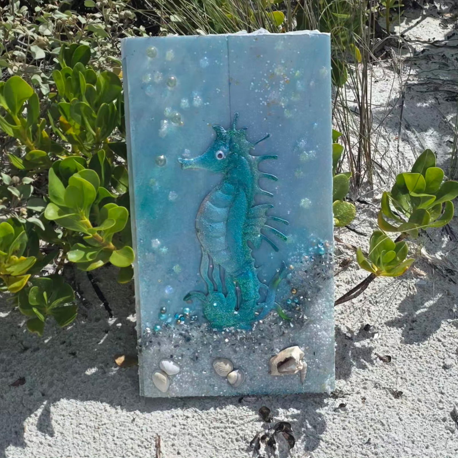 Seahorse Resin Art — $100