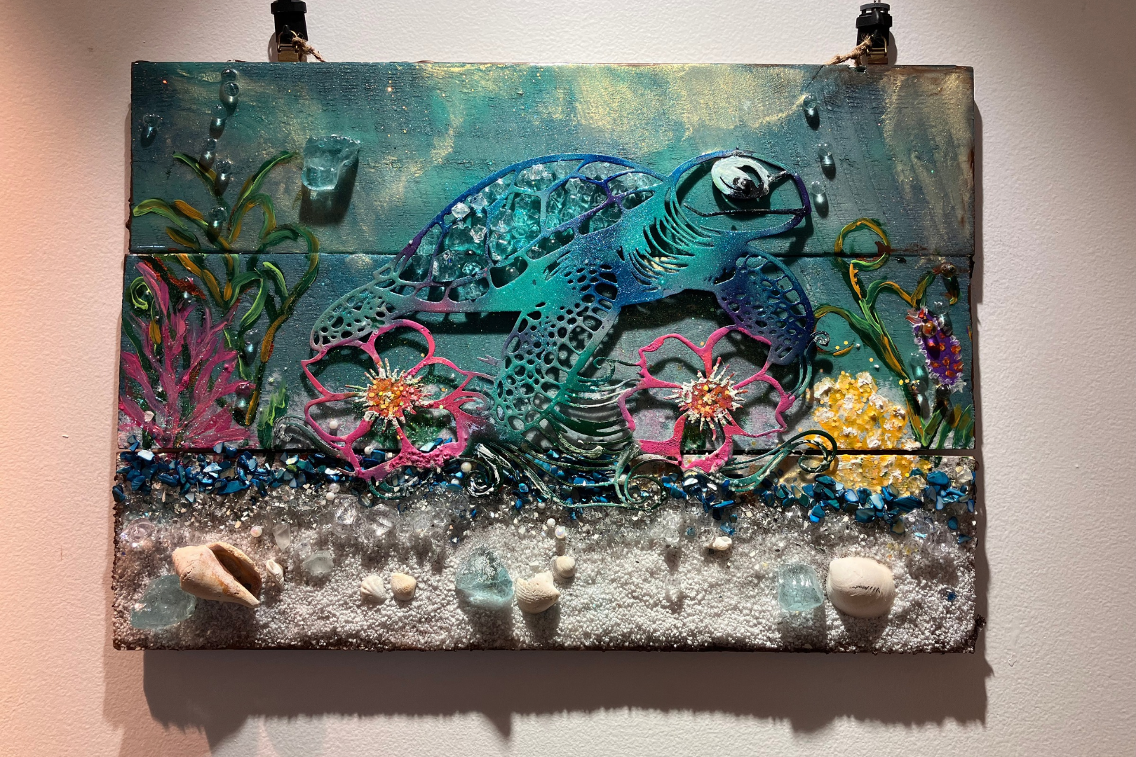 The Sea Cauleen Coastal Resin Artwork
