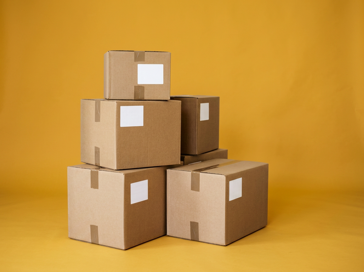 boxes representing moving day or shipping for project delivery
