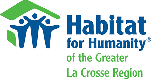 Habitat for Humanity of the Greater La Crosse Region logo featuring stylized house and three people