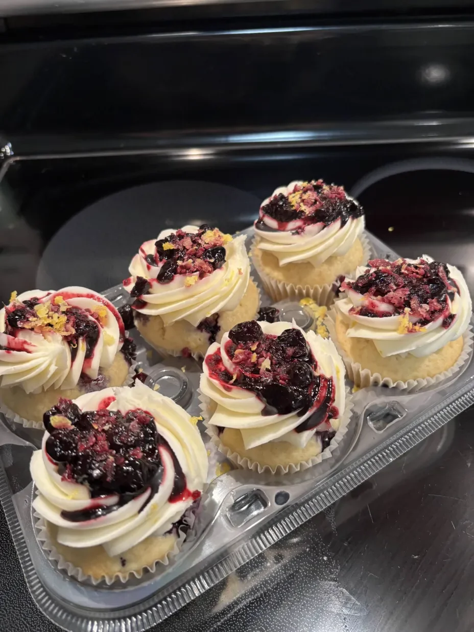 Lemon Blueberry Specialty Cupcakes