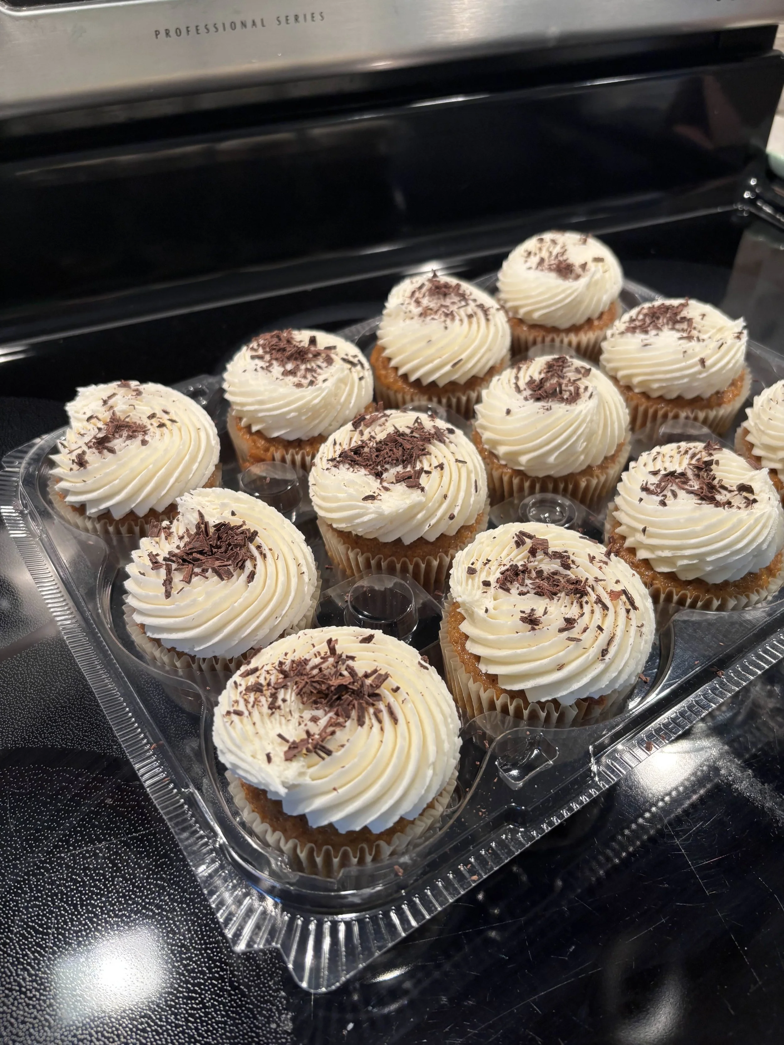 Carrot cake with maple buttercream
