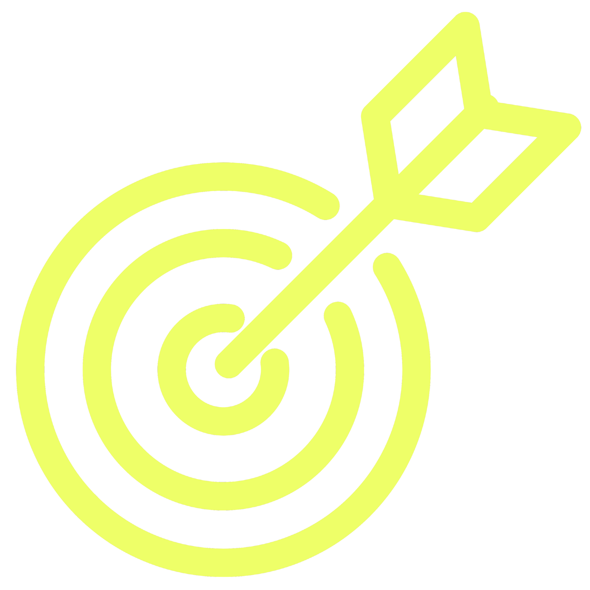 A glowing neon sign with concentric circles and geometric shapes on a black background.