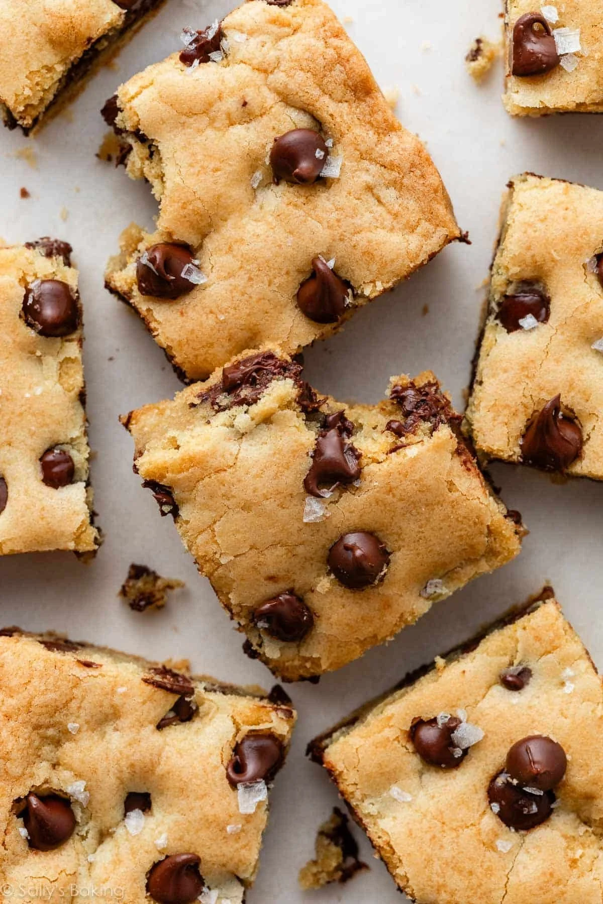 Chewy Whole Wheat Chocolate Chip Cookie Bars