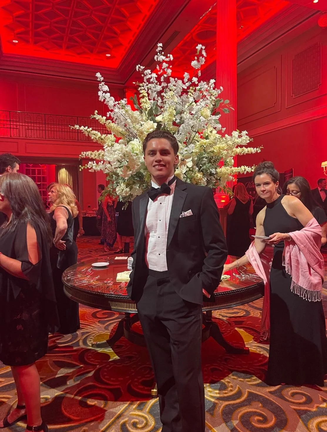 Lucas A. Perry attending a benefit supporting the Leukemia & Lymphoma Society and its donor community in New York.