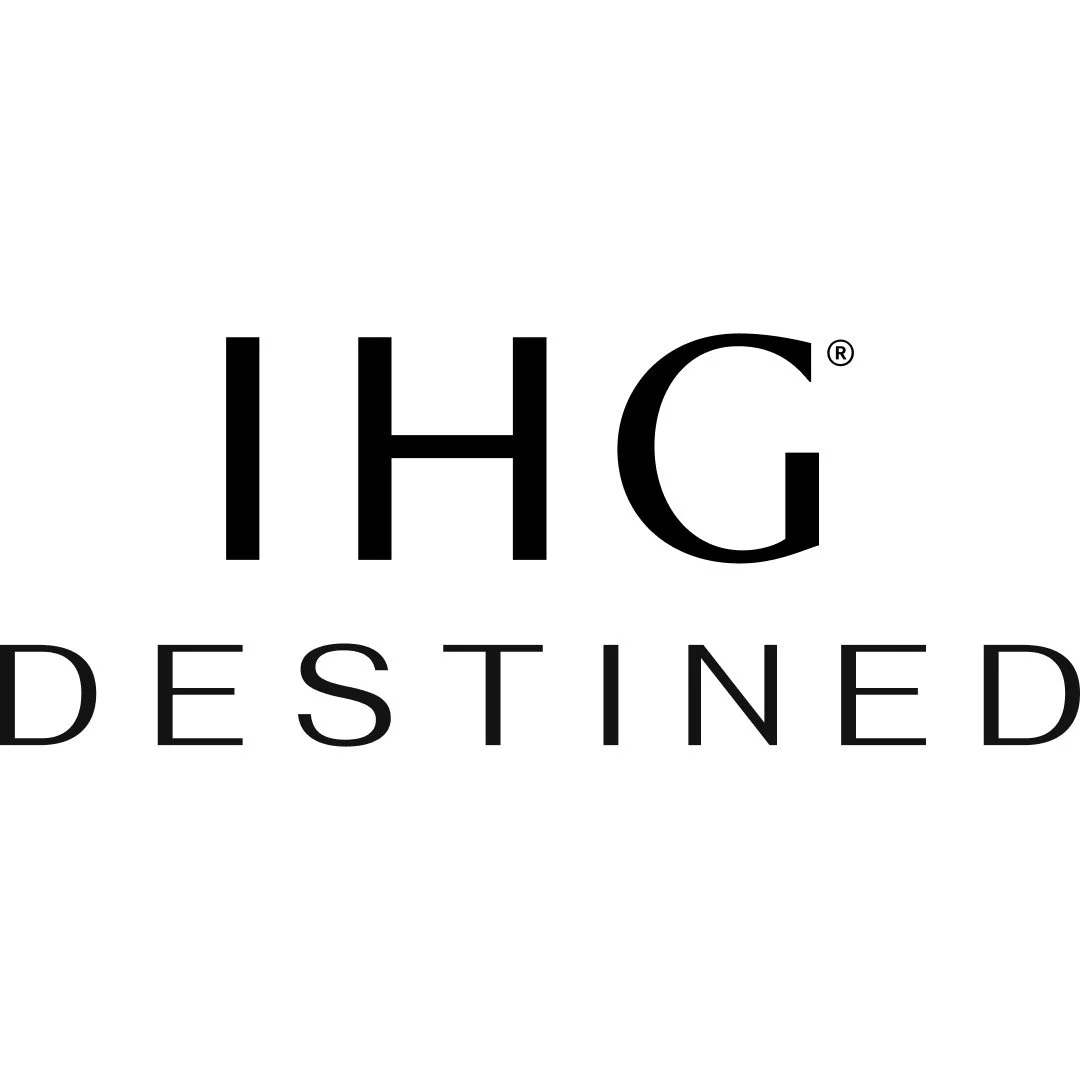 IHG Destined logo with black text on a white background.