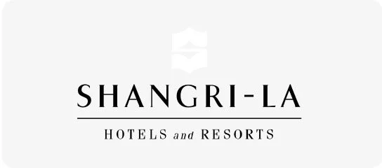 Shangri-La Hotels and Resorts logo on a white background.