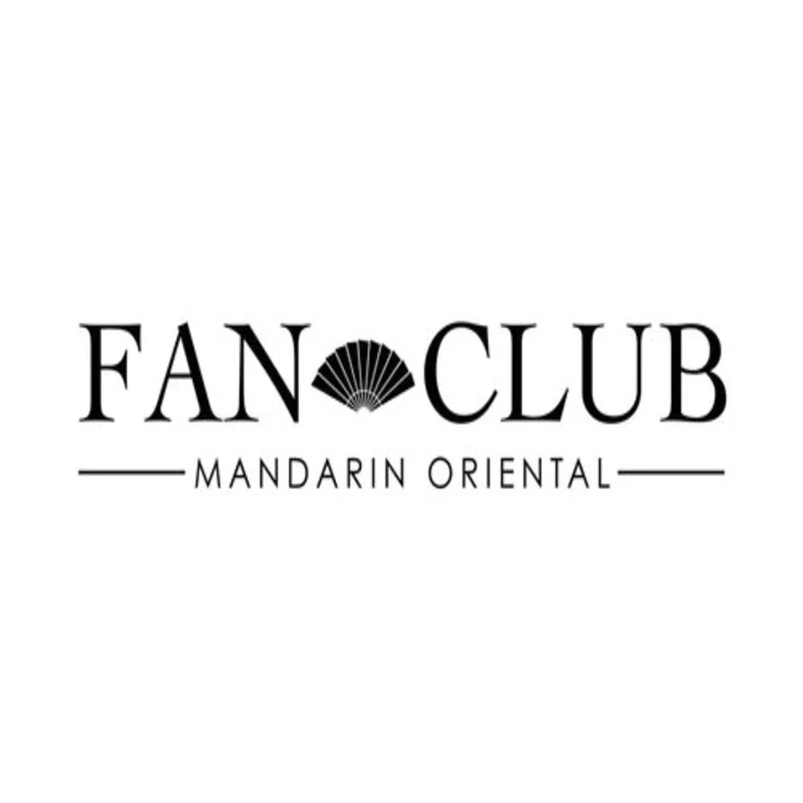 Logo for Fan Club Mandarin Oriental, featuring a fan icon and text.