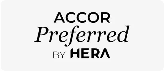 Accor Preferred by HERA logo on a white background.