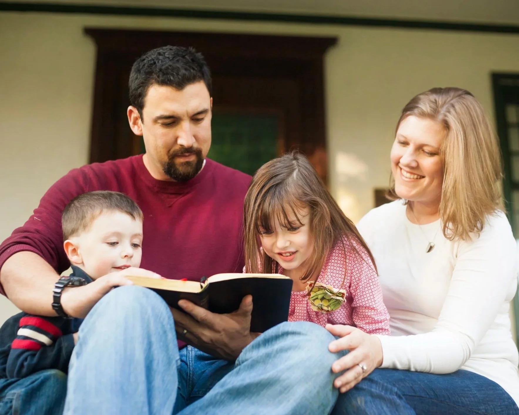 Family Reading Bible Together