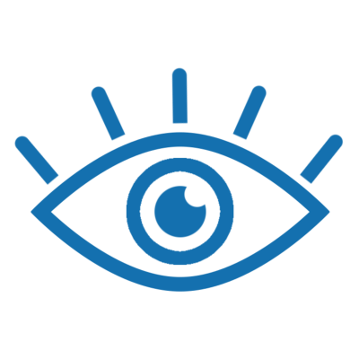 All-Seeing Eye - Blue icon FlockedDesigns.com