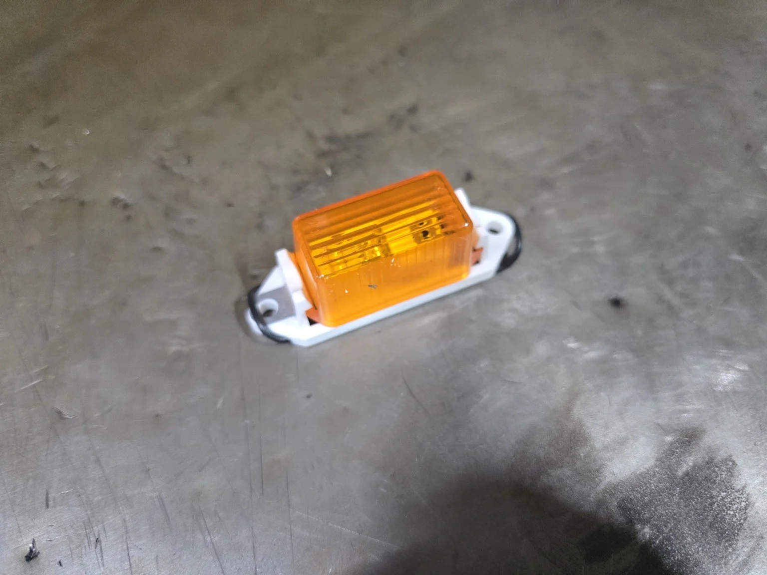 Amber Mini 1 Inch Rectangle Marker Light