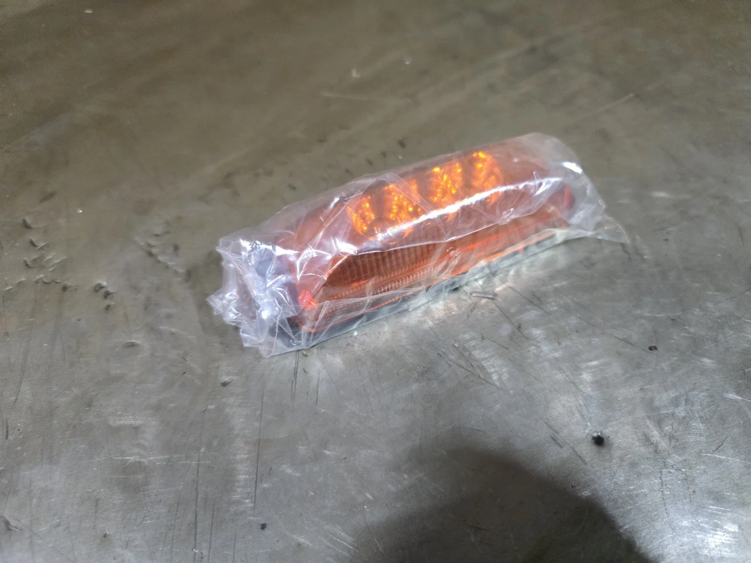 Amber Rectangle Marker Light