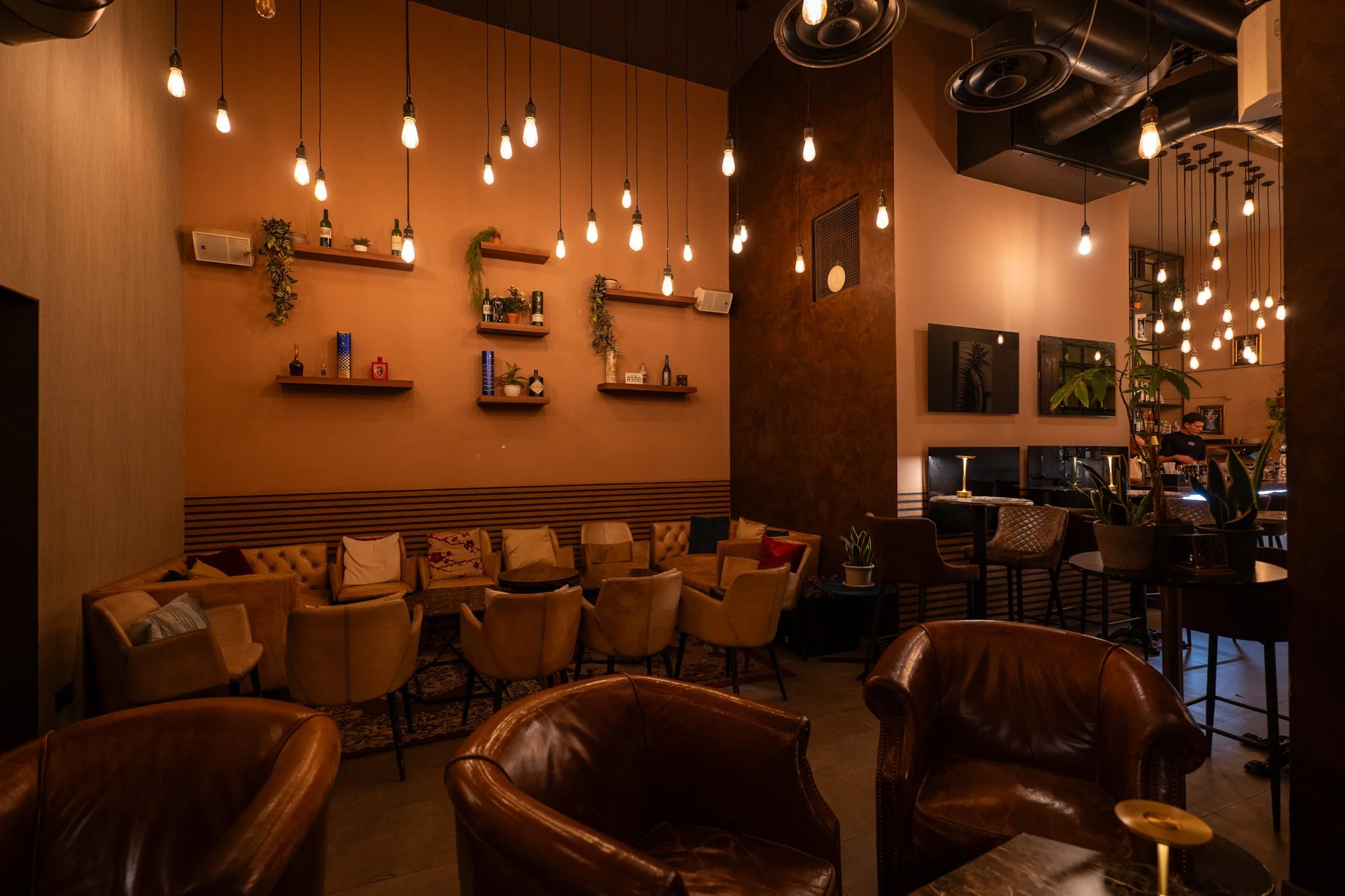 Professional bar photography capturing cocktails, lighting, and hospitality details