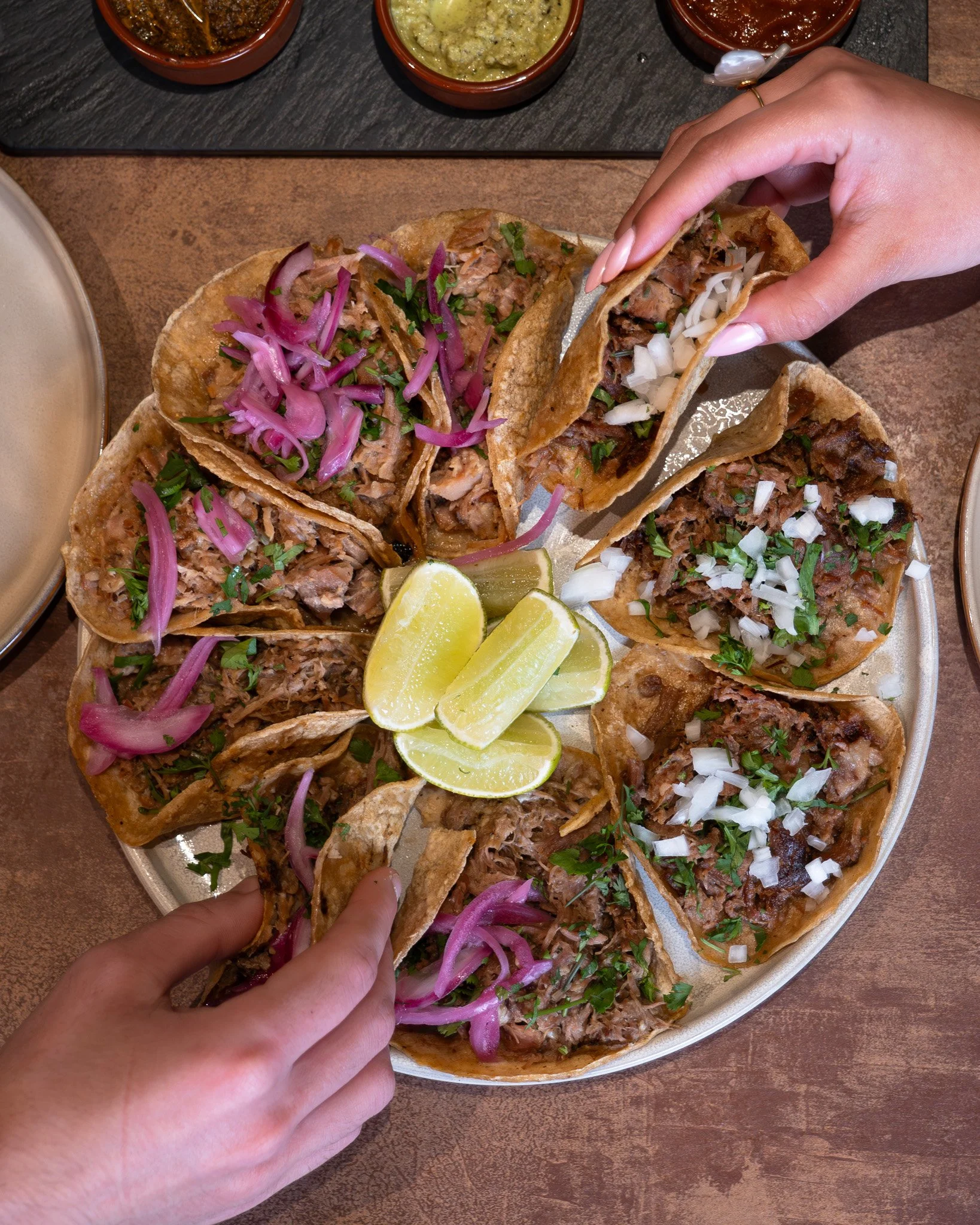 Fine dining food photography highlighting restaurant presentation and details