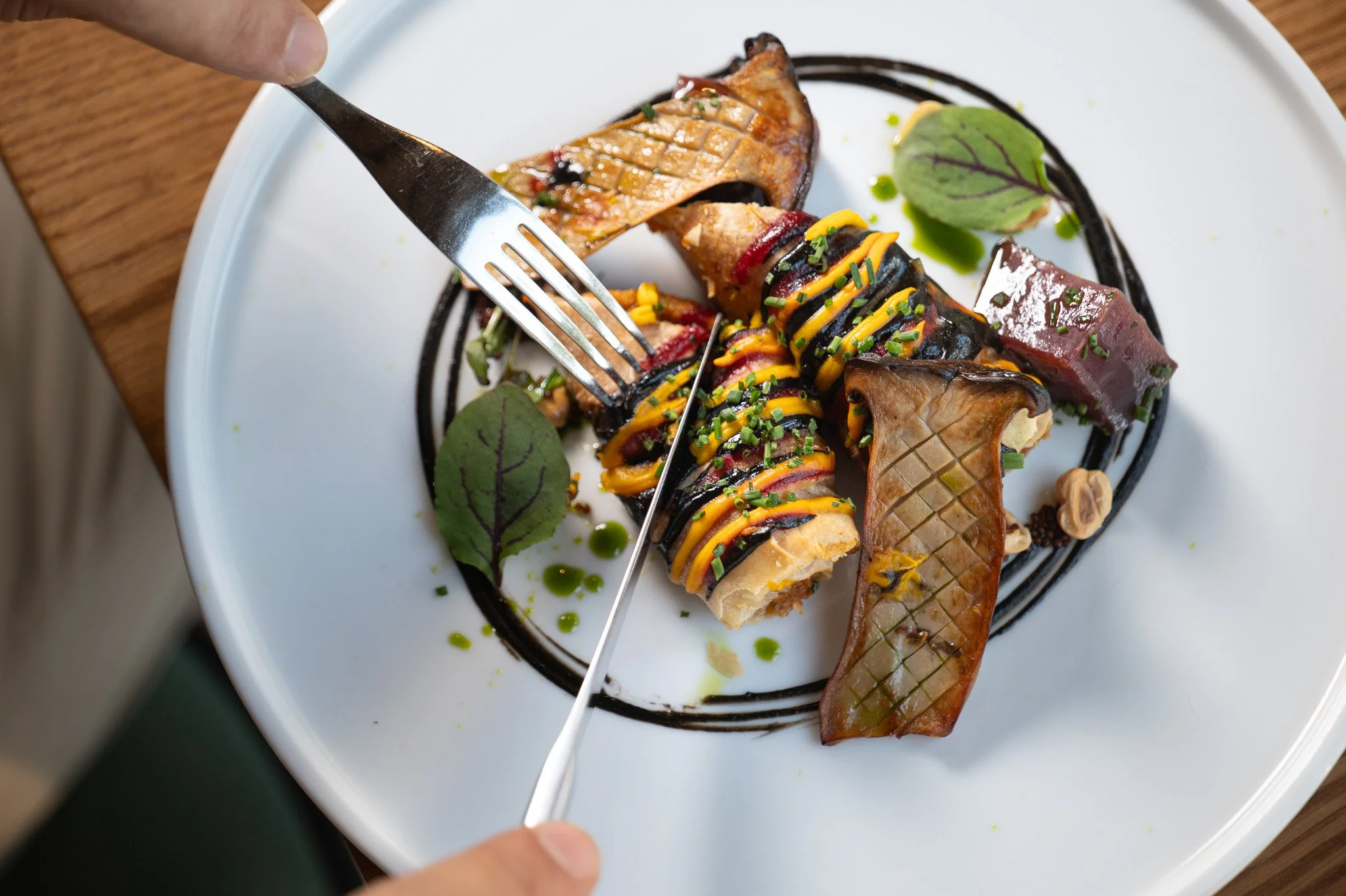 Luxury dining experience captured through restaurant food photography in Malta