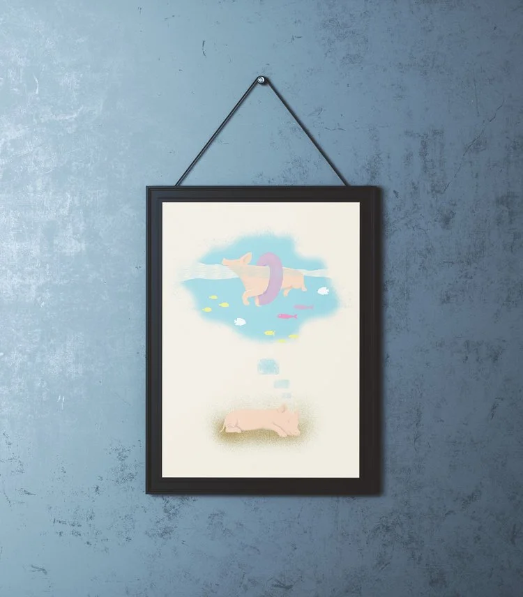 Dreaming pig