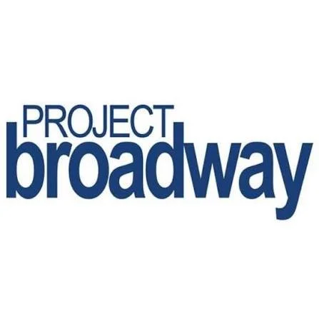 Project Broadway logo in blue text on a white background.