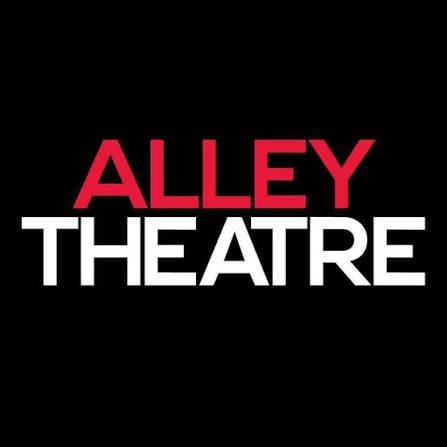 Alley Theatre logo with red 'ALLEY' and white 'THEATRE' on a black background.