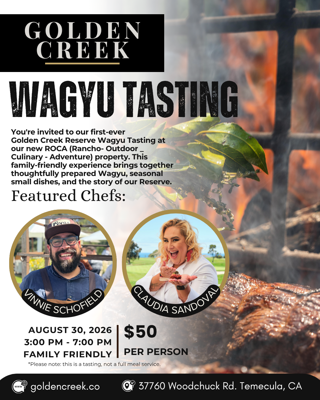 First Golden Creek Wagyu Tasting - August 30th