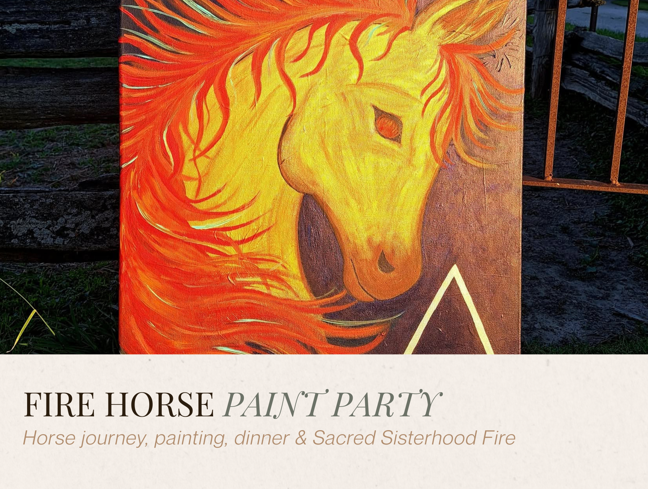 Fire Horse Paint Party
