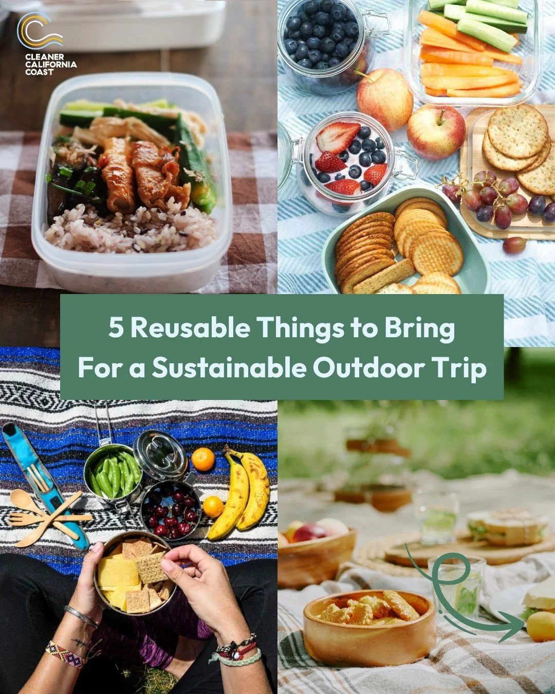 Repackage your consumables with these 5 reusable tools! ♻️🗑️

Get rid of any packaging you can before recreating so that you produce less trash while there (and have less trash to pack out!) by using:
🥣 Glass or stainless steel containers 
👝 Food 