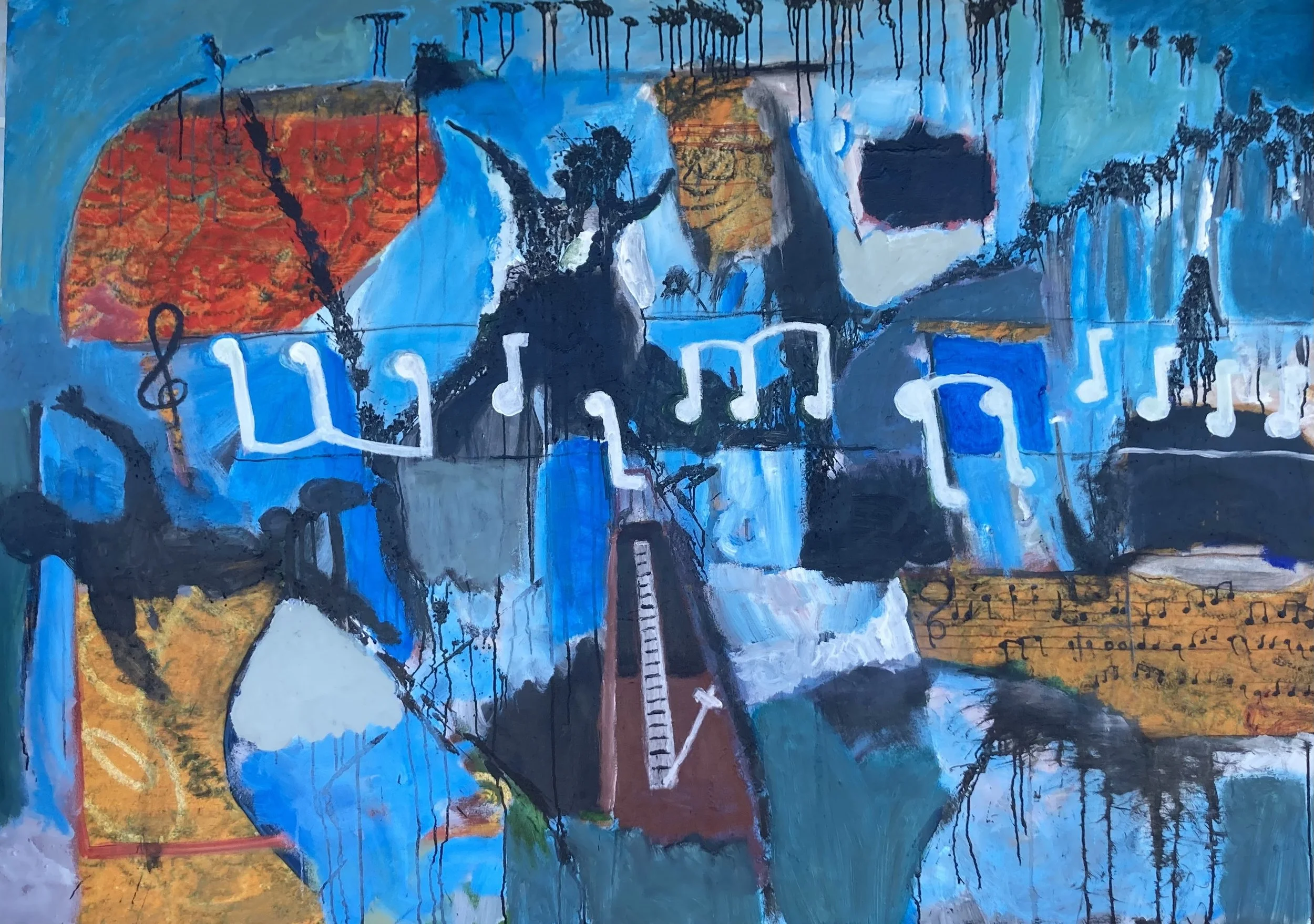 Love the Blues 73 x 50"