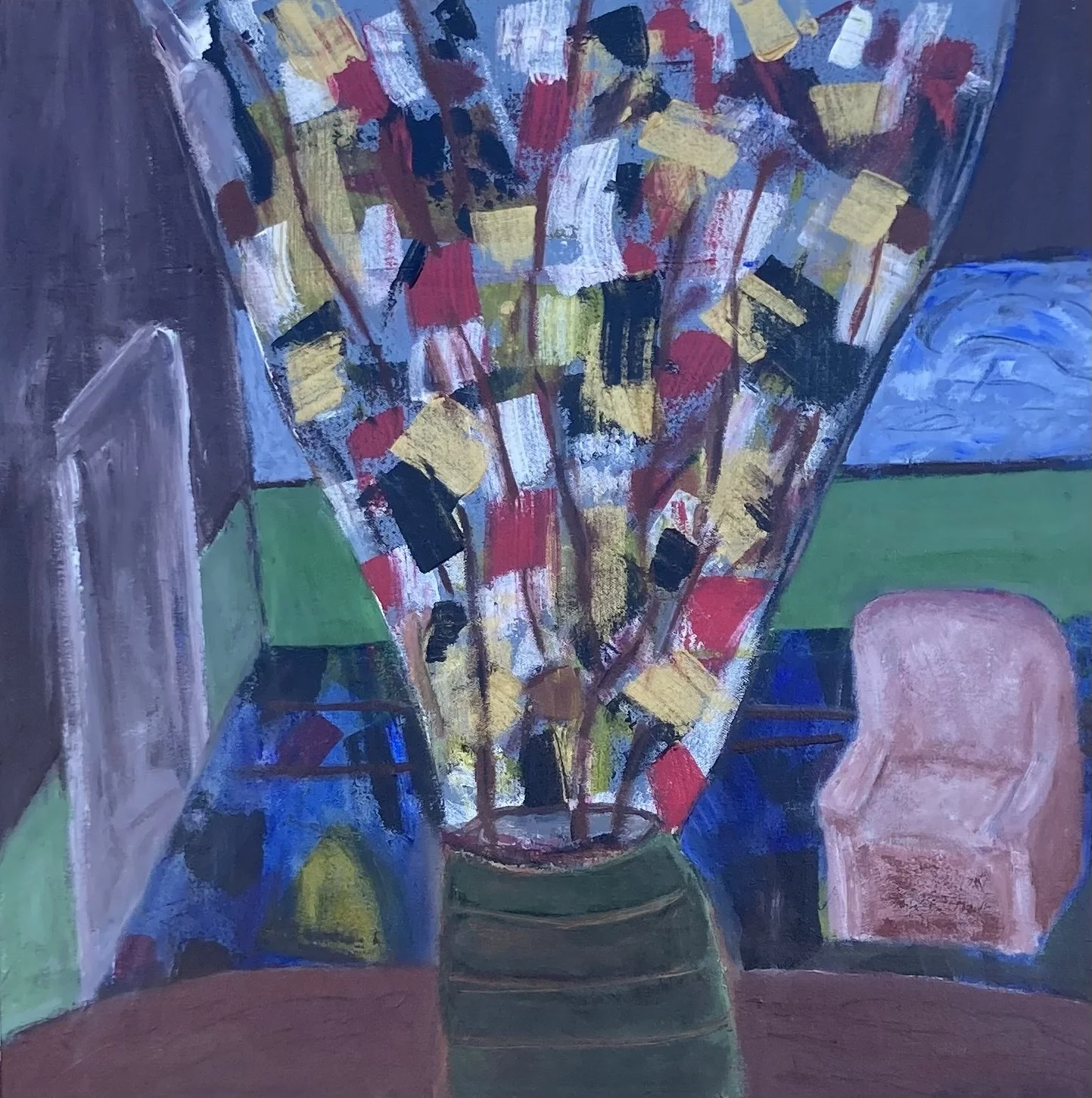 Vase and Chair 24 x 24"