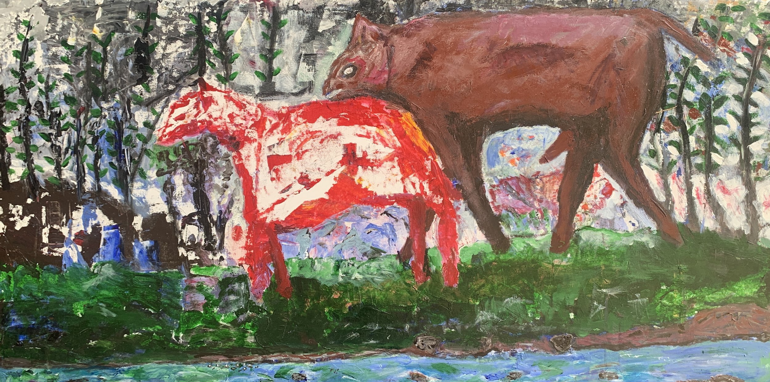 Red Horse 61 x 31"