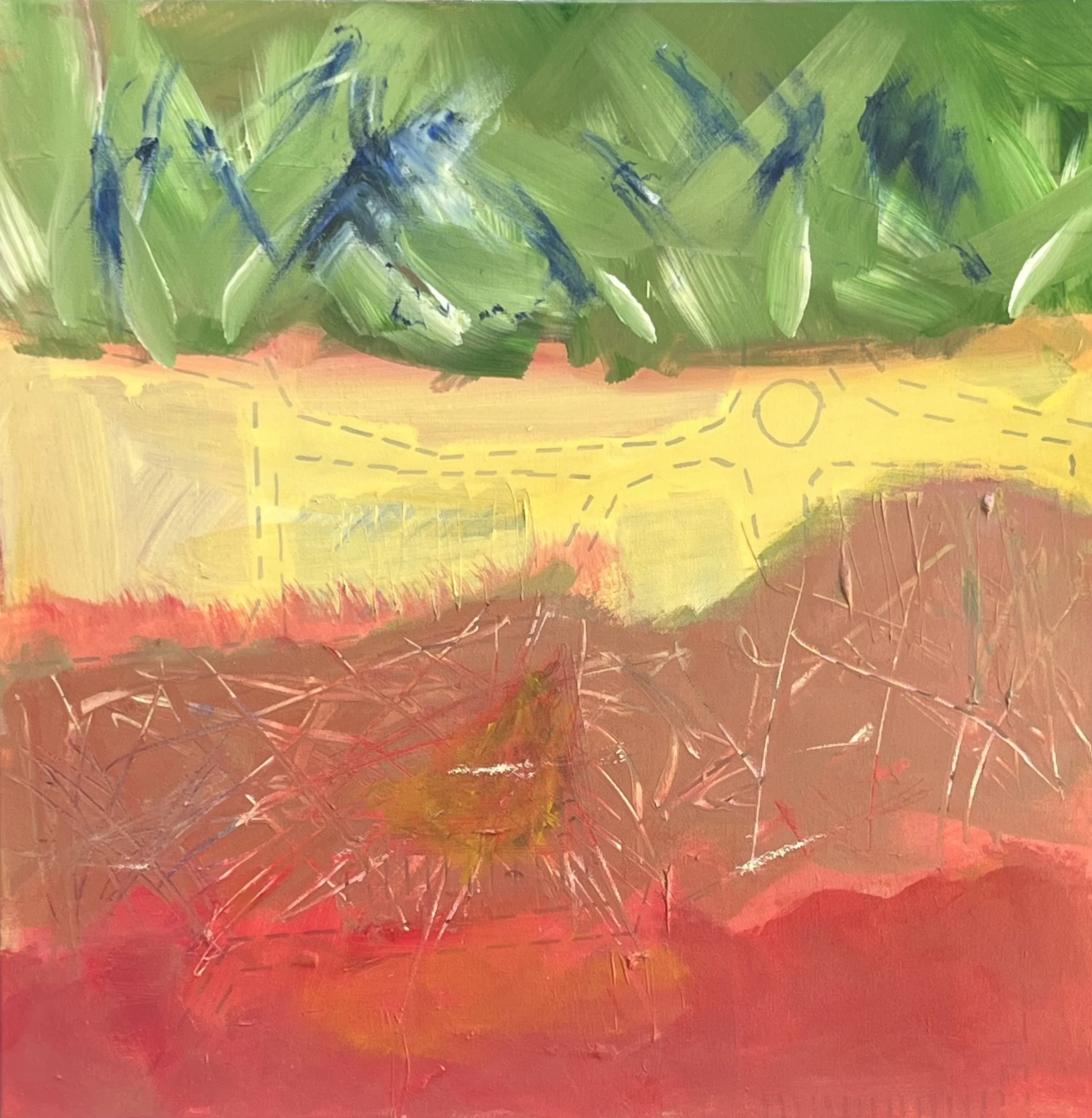 Tracks 24 x 24"