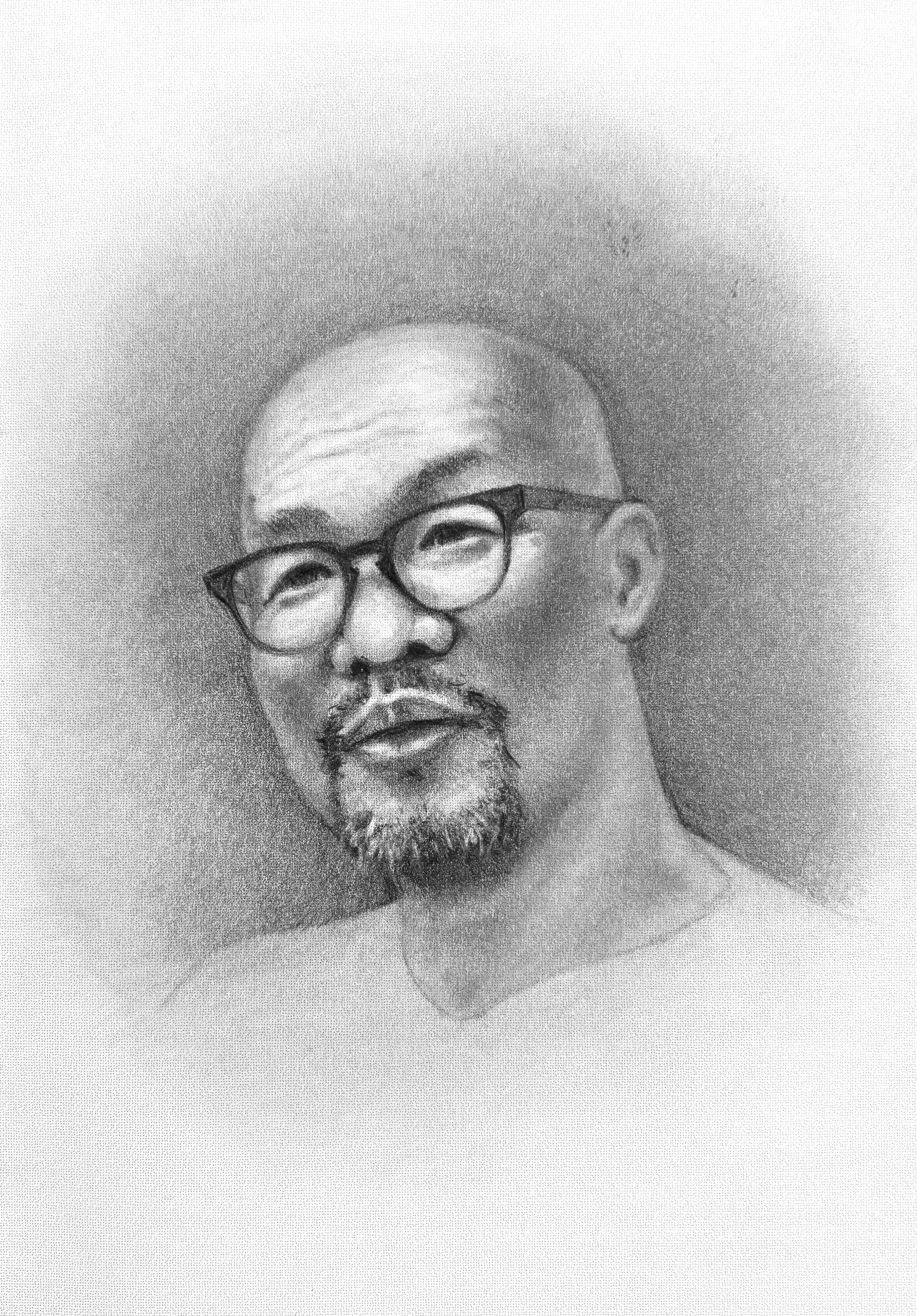 Portrait of Kim Jung Gi,
5 x 7,
Graphite on Moleskine,
Available