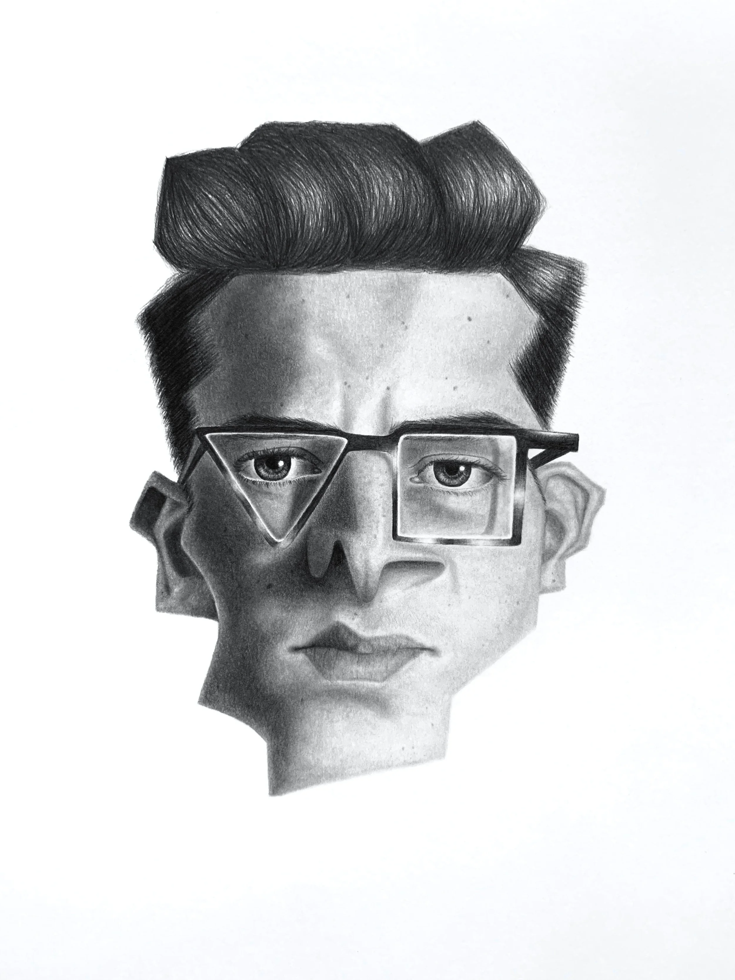Cubism,
9 x 12,
Graphite on Bristol Board,
Available