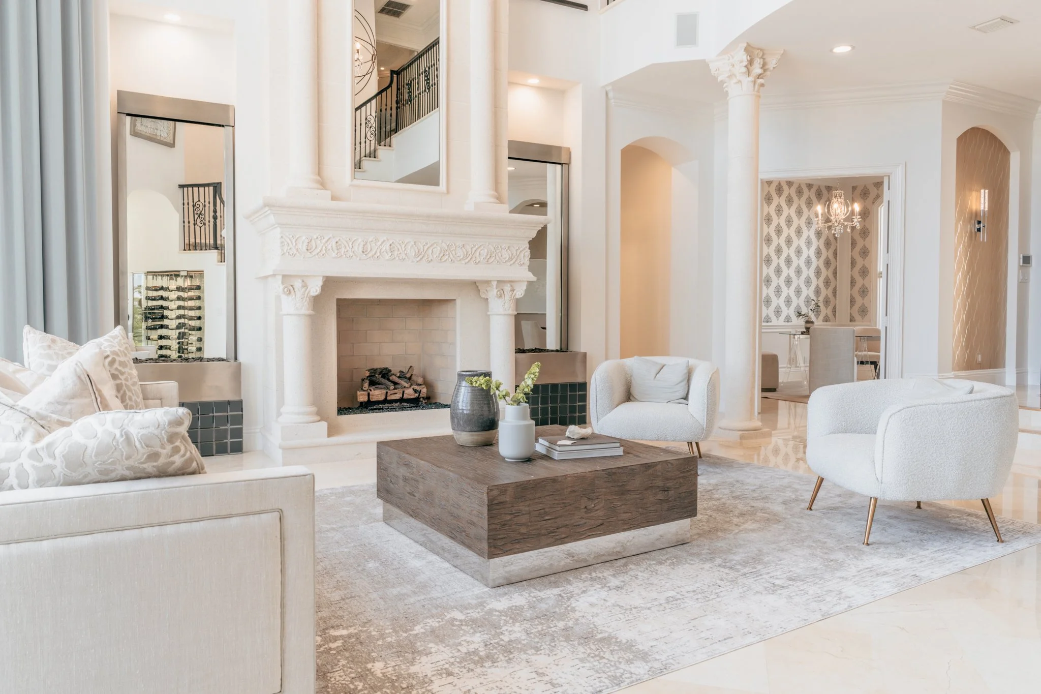 Luxury Furniture and Decor in a Mediterranean Home