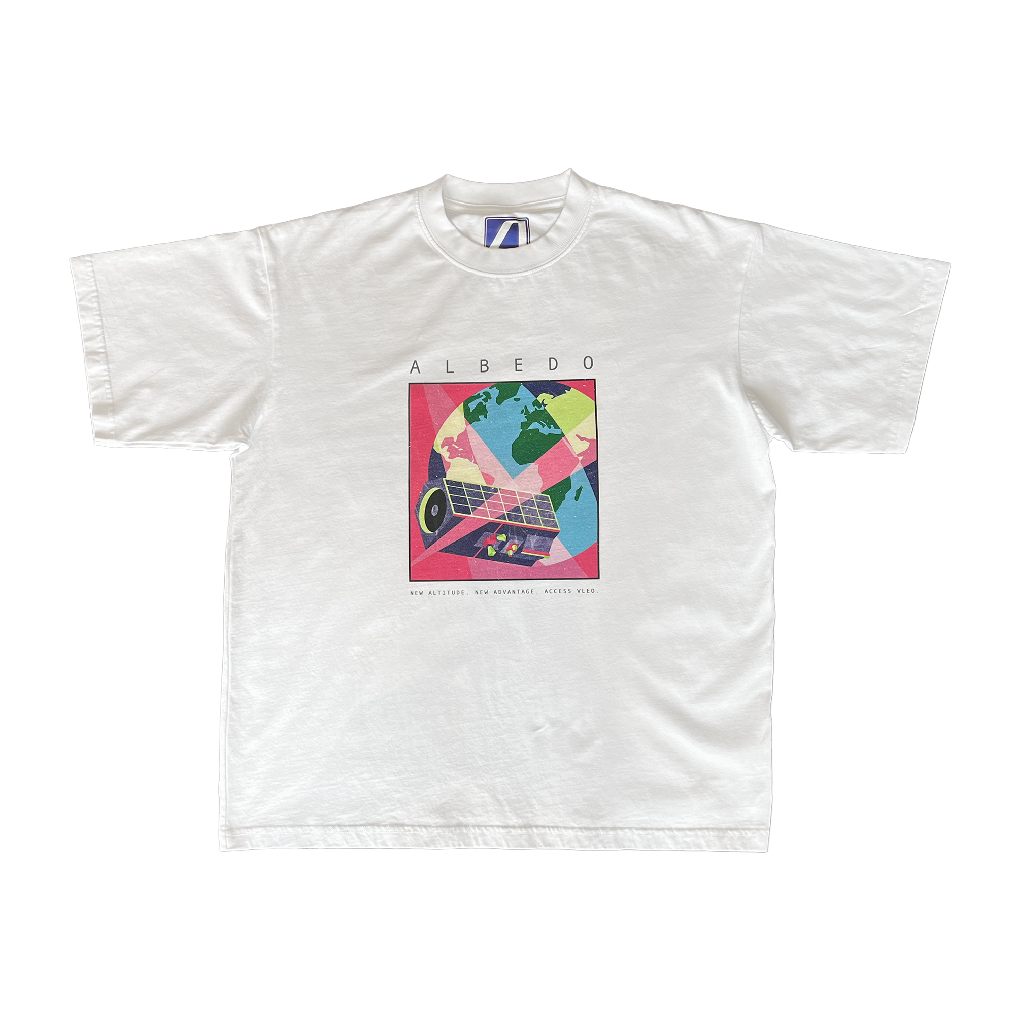 Retro Satellite White Tee